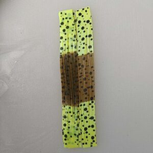 S1752A Pumpkin Chartreuseblueglimmer Firetips PolkaDots